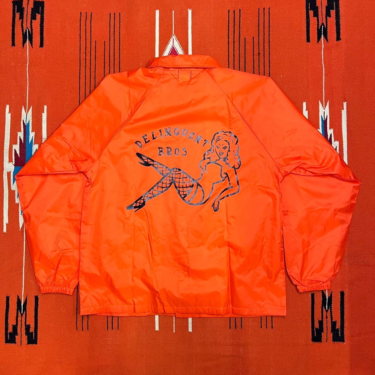 ”Stardust” Nylon Coach Jacket　ORANGE