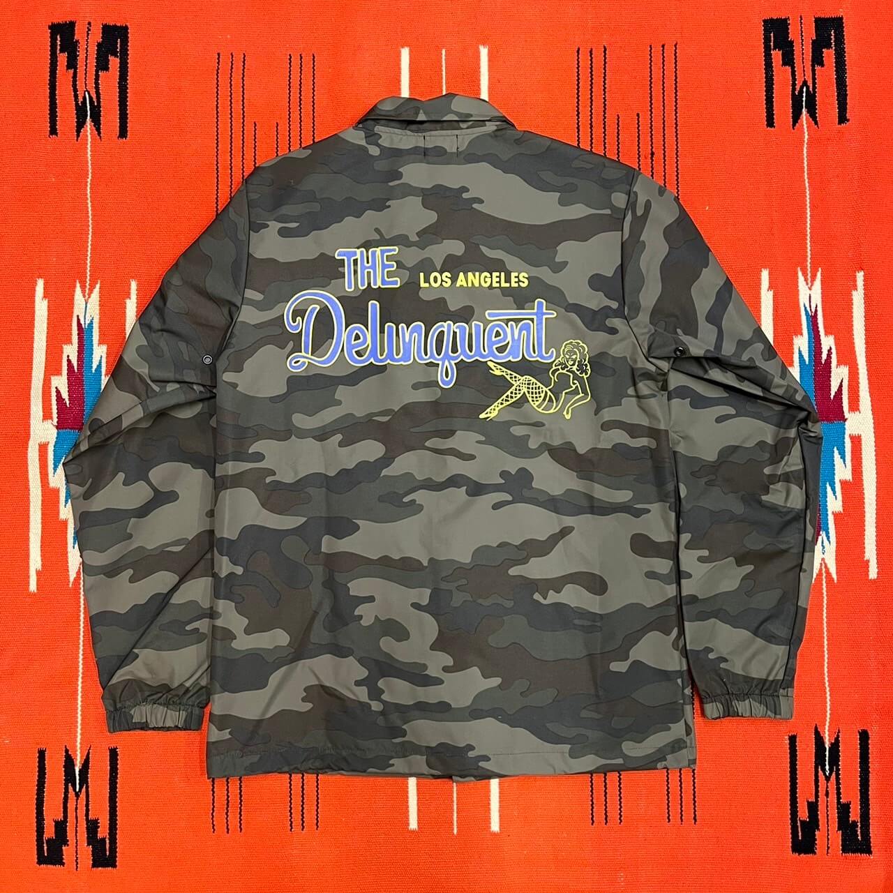 ”The Delinquent LA” Nylon Coach Jacket