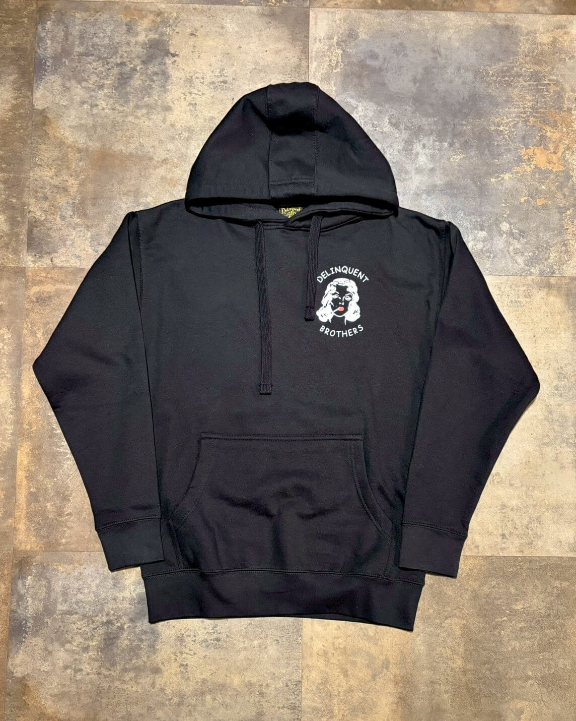 Smoke Girl Hoodie　BLACK