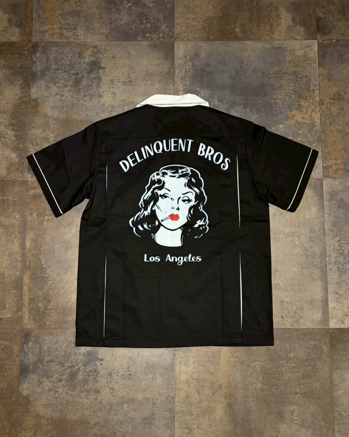 Smoke Girl Bowling Shirt