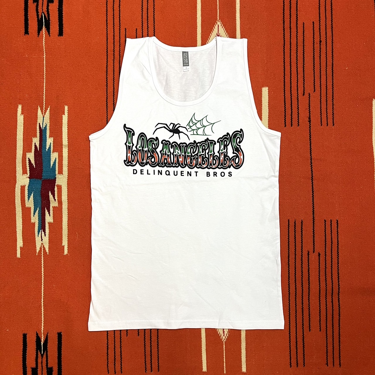 Spider Logo  Tank top　WHITE