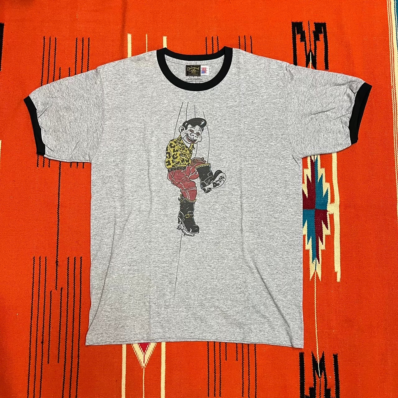 “Hep Cat”Ringer Tee　GRAY