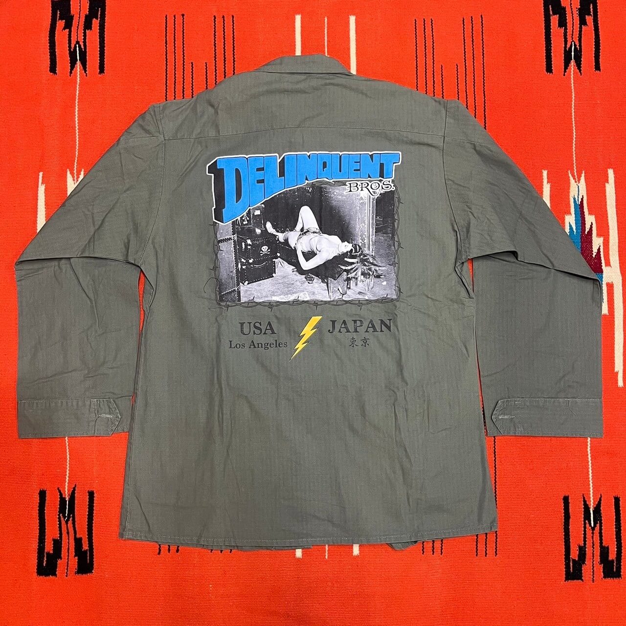 ”World tour”Vintage Style Fatigue Jacket