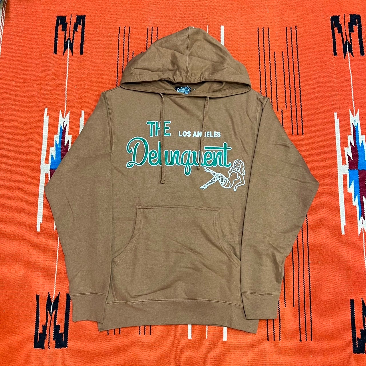 ”The Delinquent LA”Hoodie　BEIGE