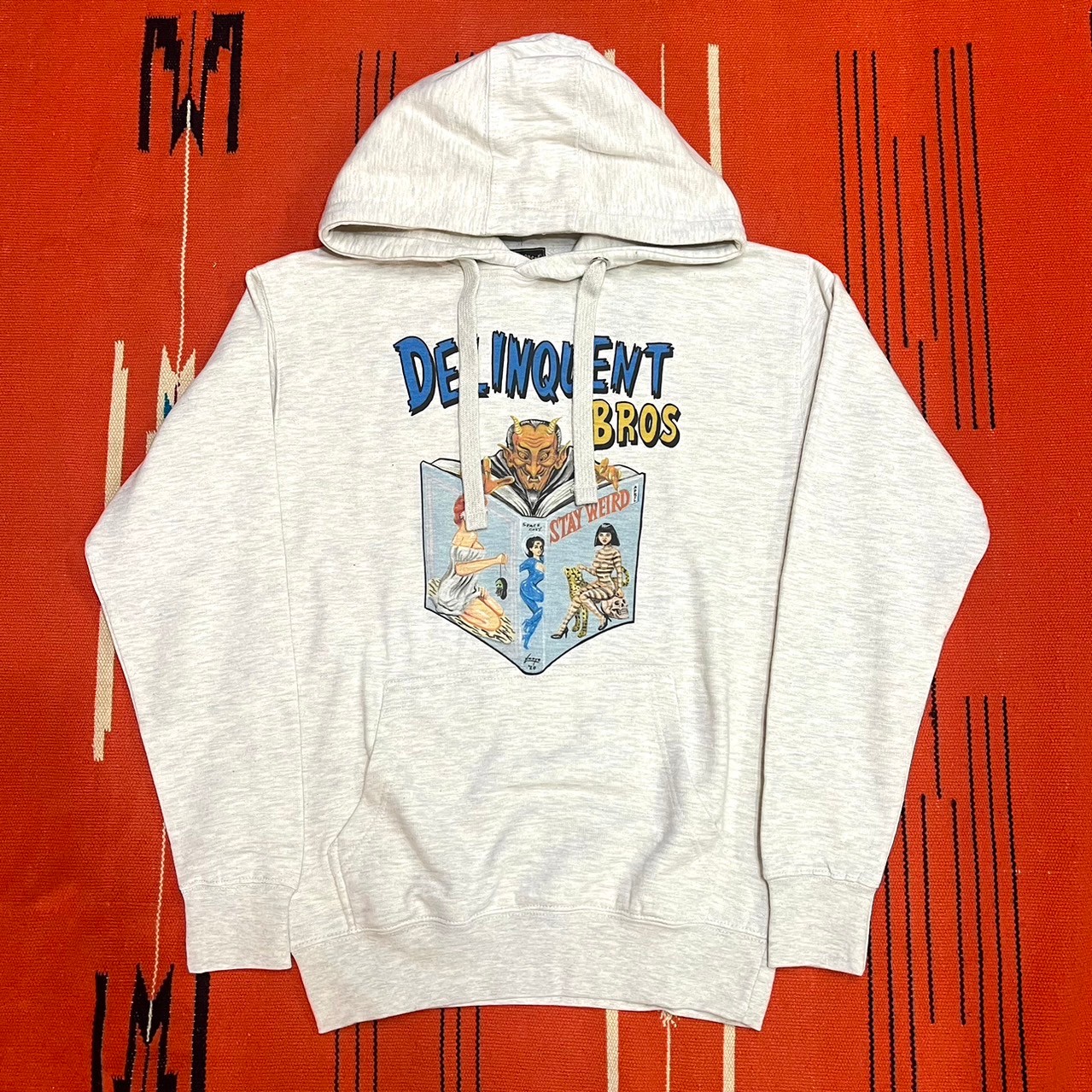 “Stay Weird”Hoodie　OATMEAL