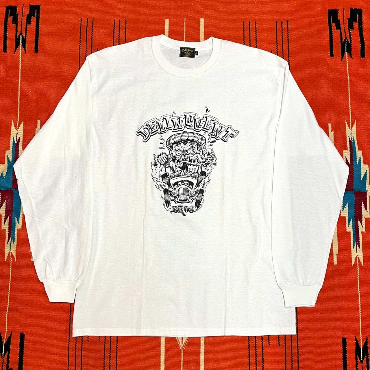 “Lone Wolf”  L/S Tee　WHITE