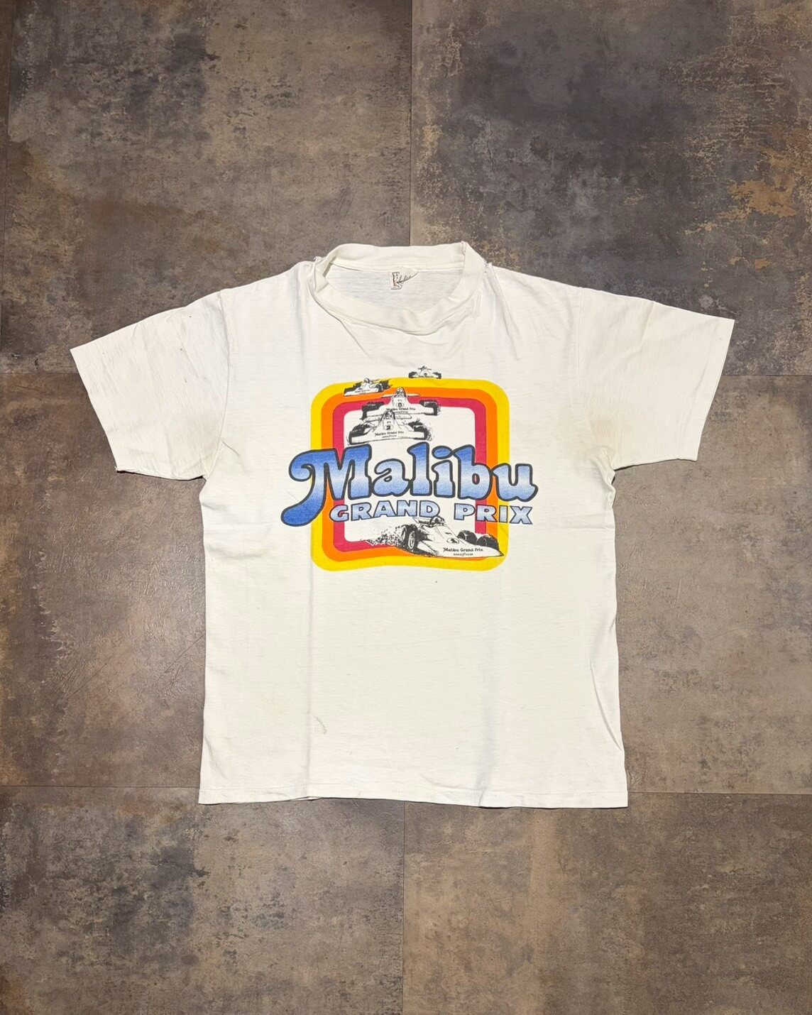 【70~80s】Hanes BEEFY-T Malibu GRAND PRIX Tee