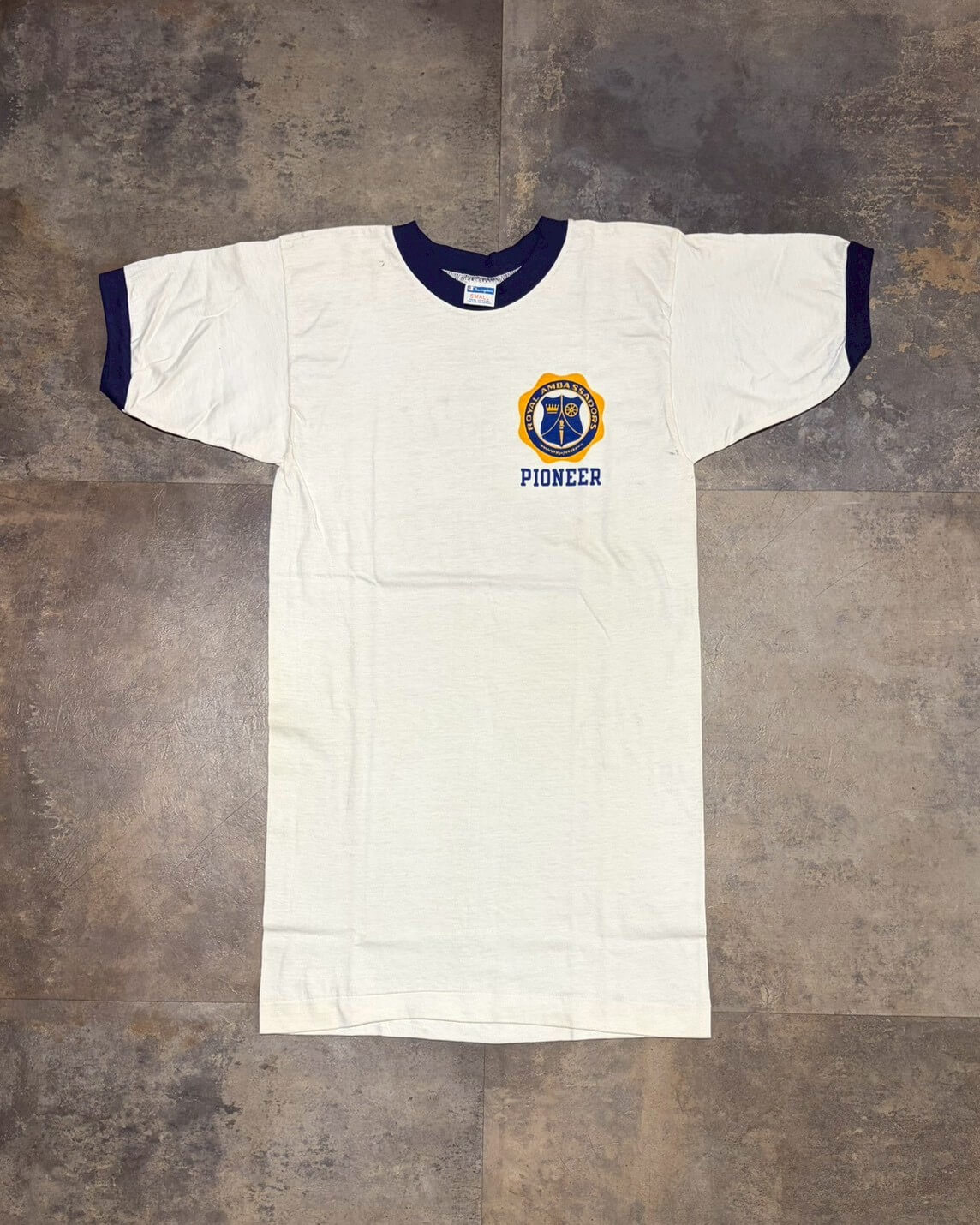 【80s】Champion PIONEER Ringer Tee