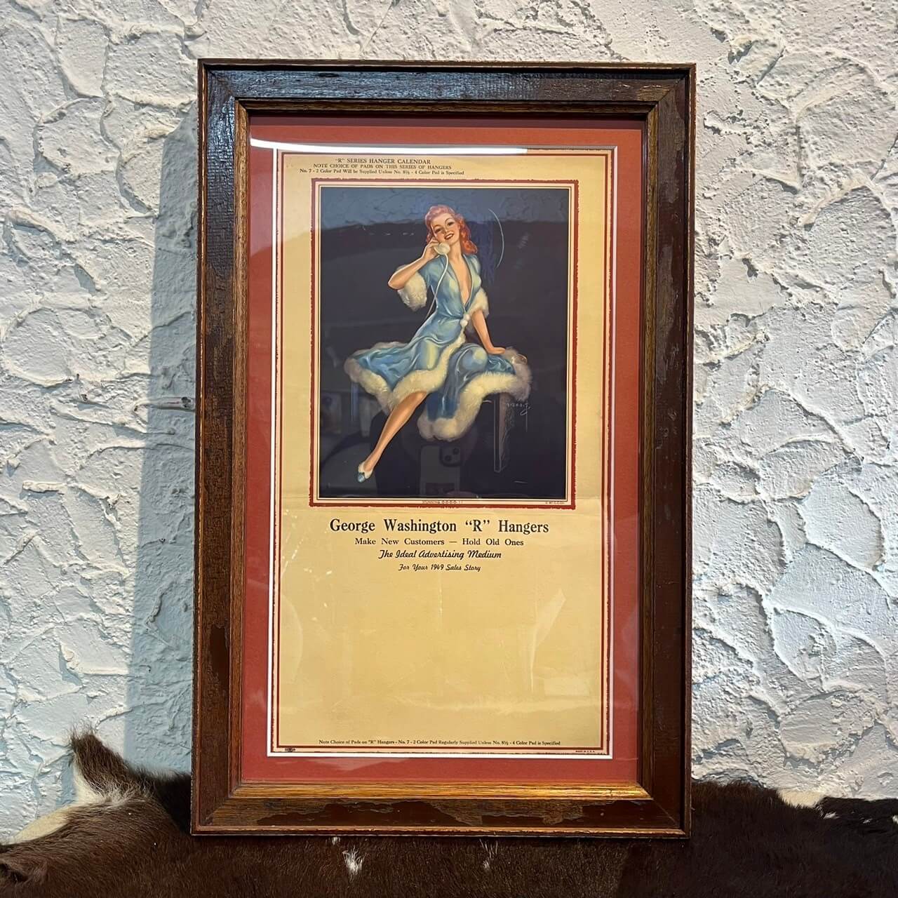 【40s】 Wood Frame Vintage Poster