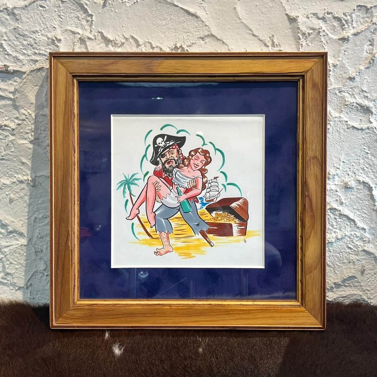 Delinquent Bros Wood Frame Art Work