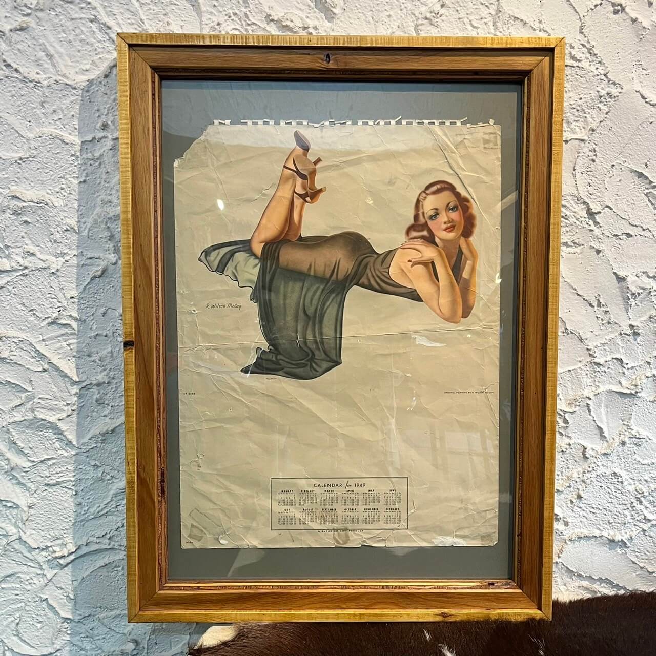 【40s】 Wood Frame Vintage Poster