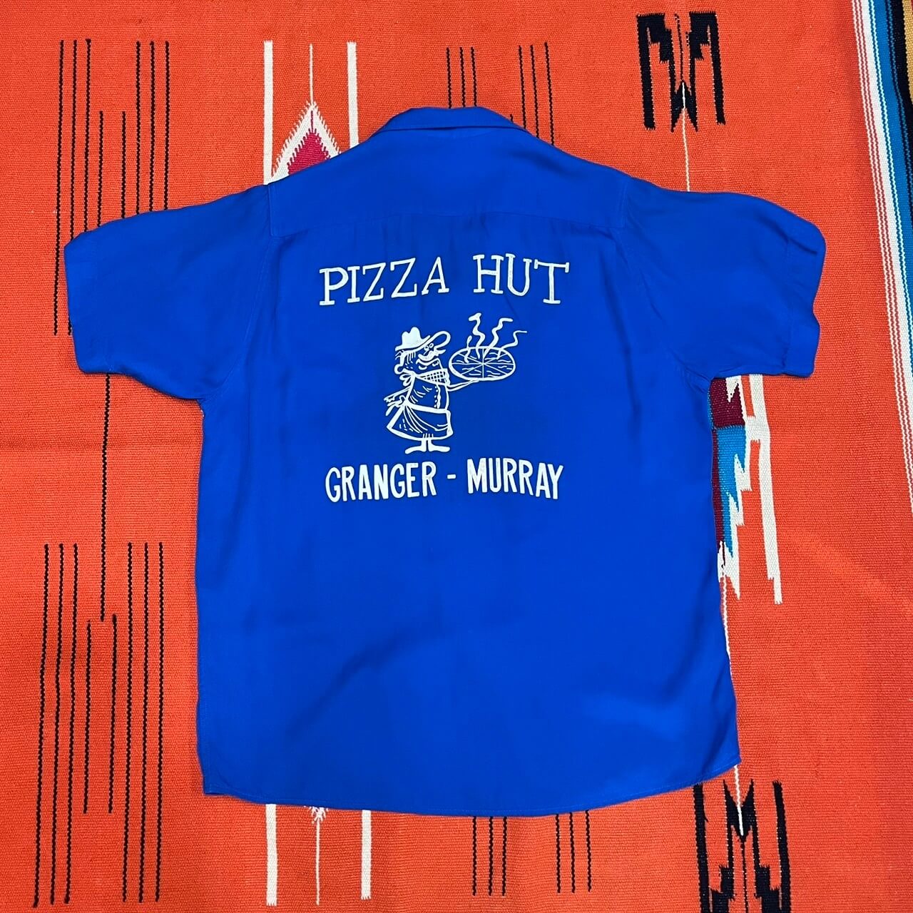 【60s】PIZZA HUT Open Collar Shirt (Mサイズ相当)