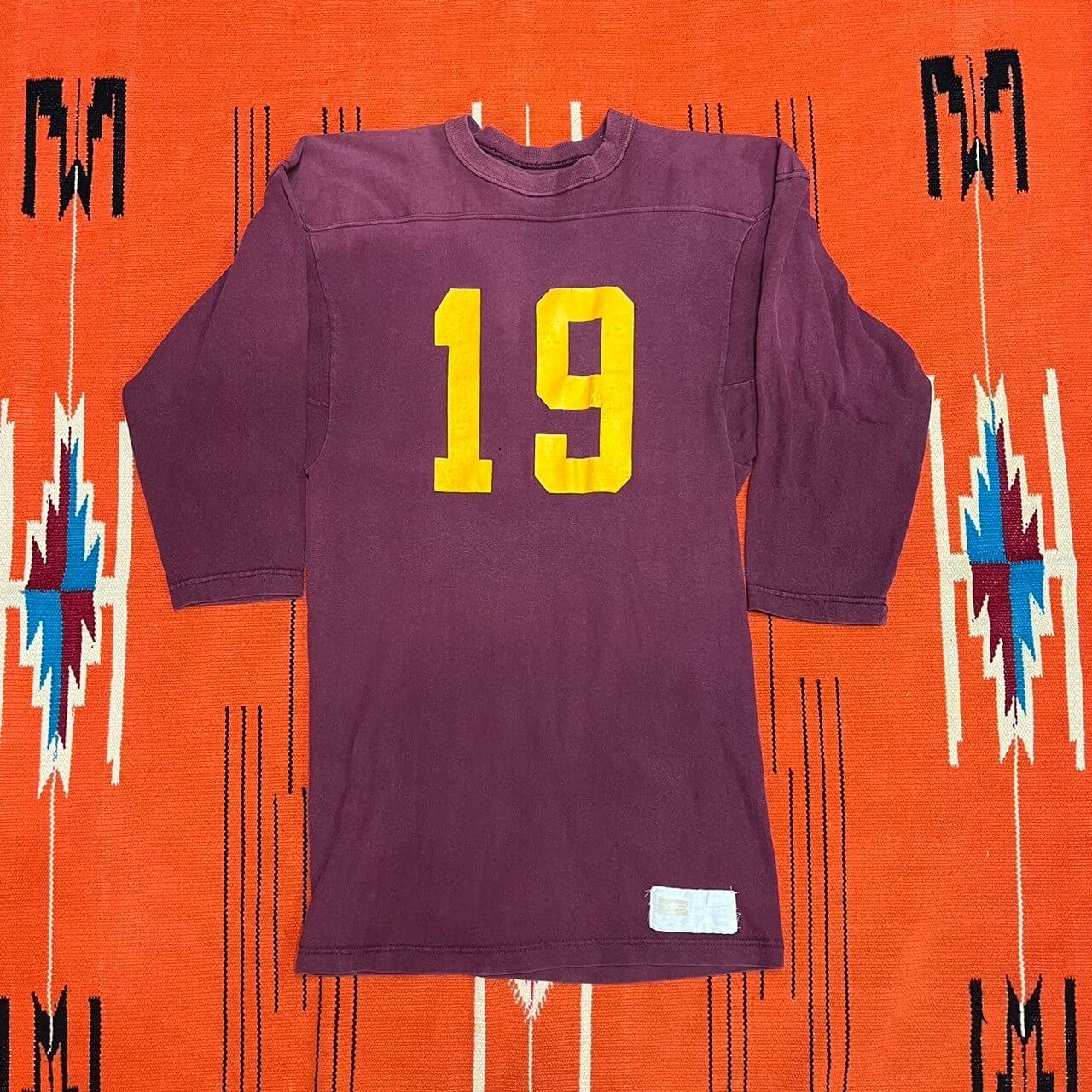 【70s】RUSSELL Foot ball Tee (Sサイズ相当)