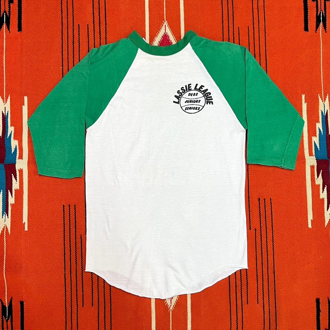 【70~80s】RUSSELL Raglan Tee (Sサイズ相当)