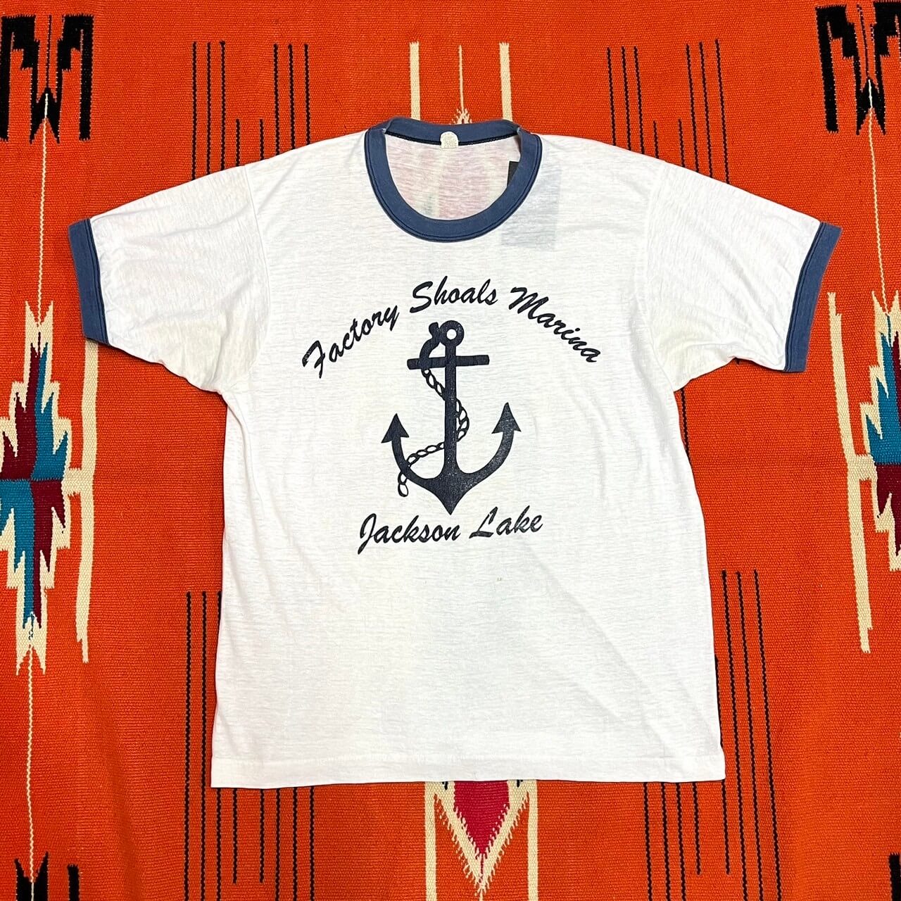 【80s】Anchor  Ringer Tee (Mサイズ相当)