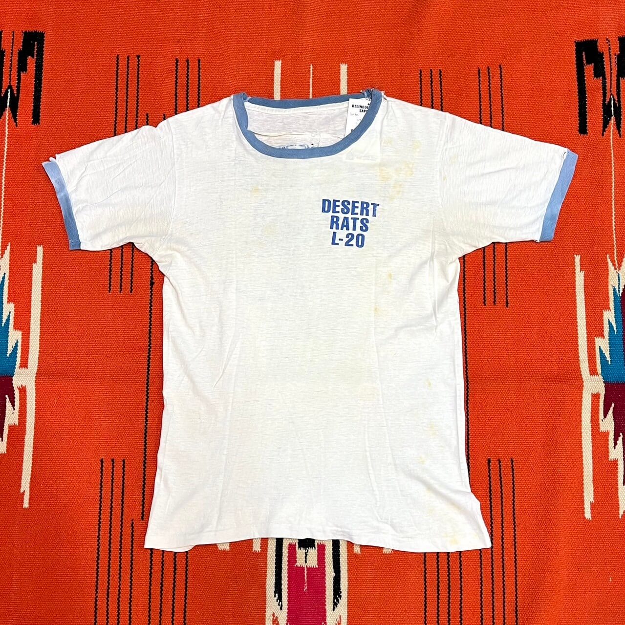 【Vintage】DESERT RATS Ringer Tee (Sサイズ相当)