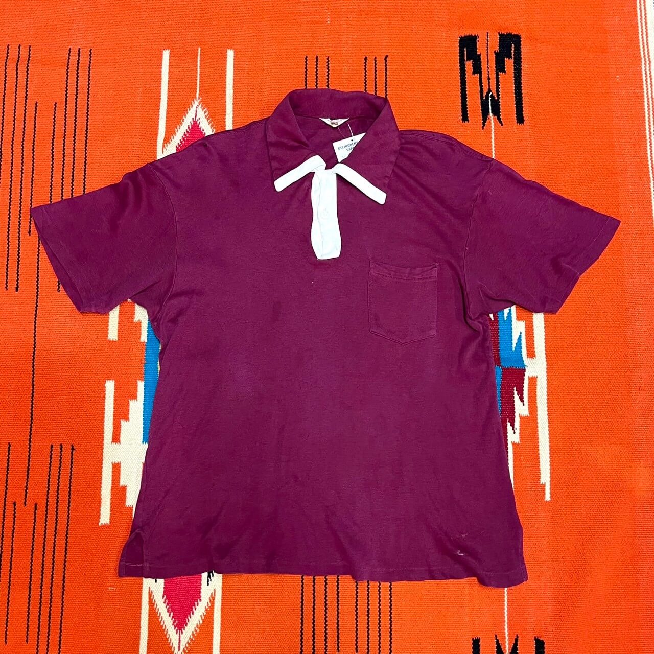 【50s】HANES Polo Shirt (Mサイズ相当)