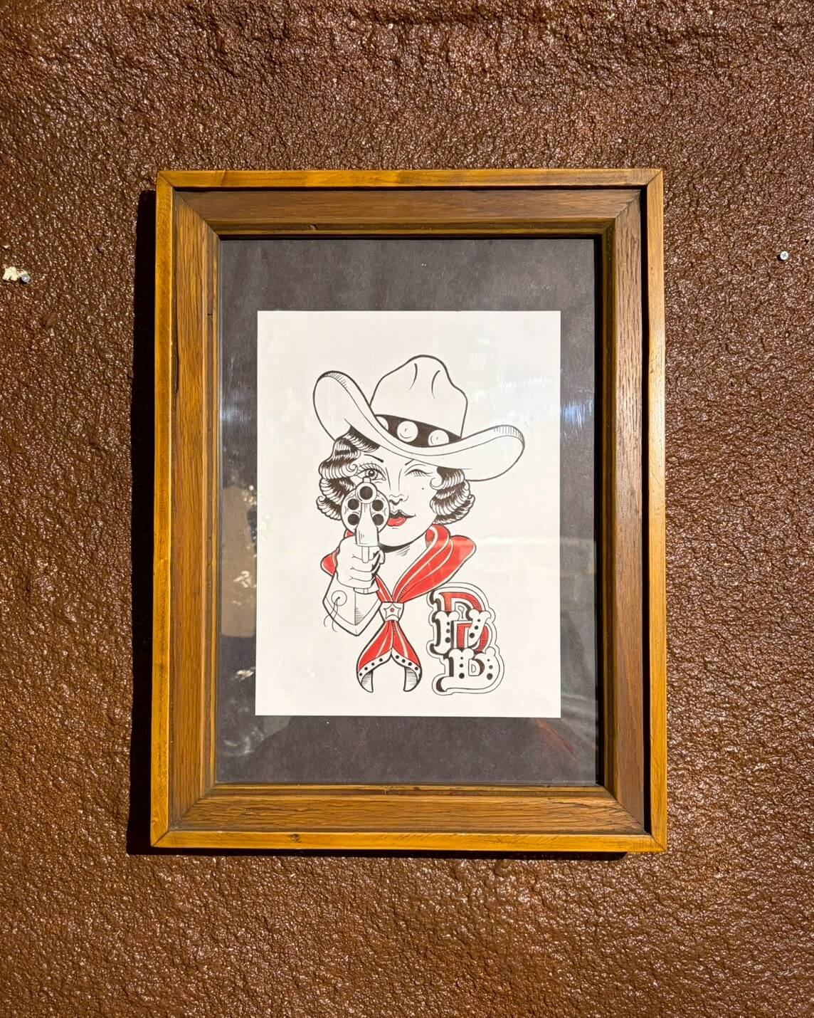 Delinquent Bros Wood Frame Art Work