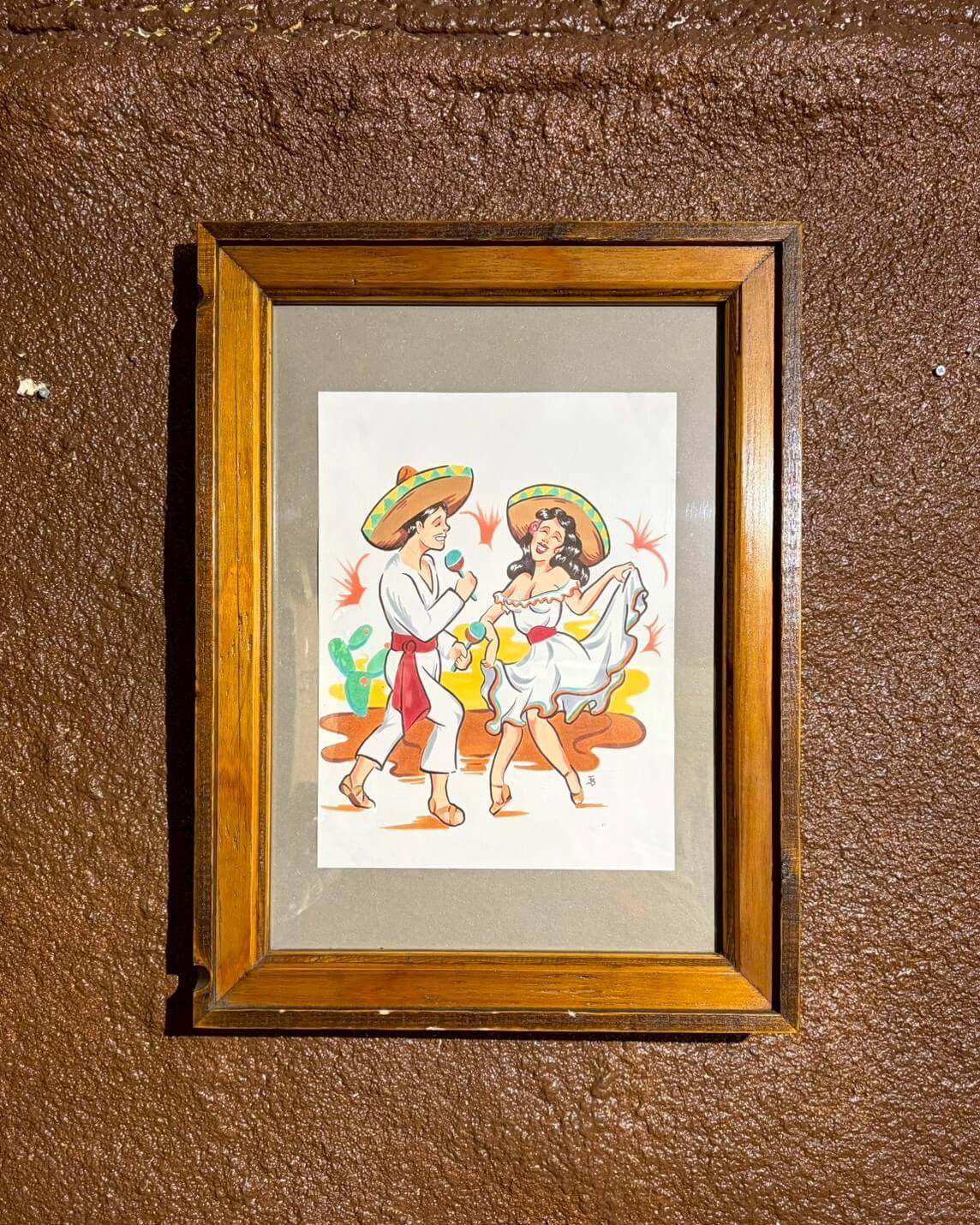 Delinquent Bros Wood Frame Art Work