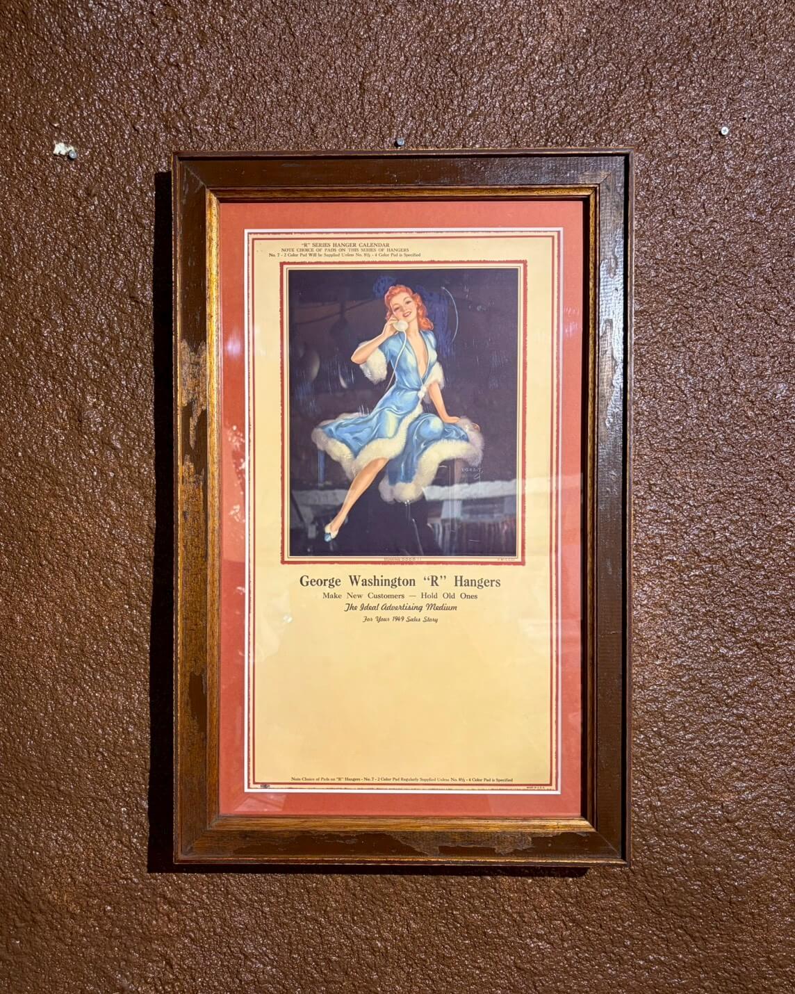 【40s】 Wood Frame Vintage Poster