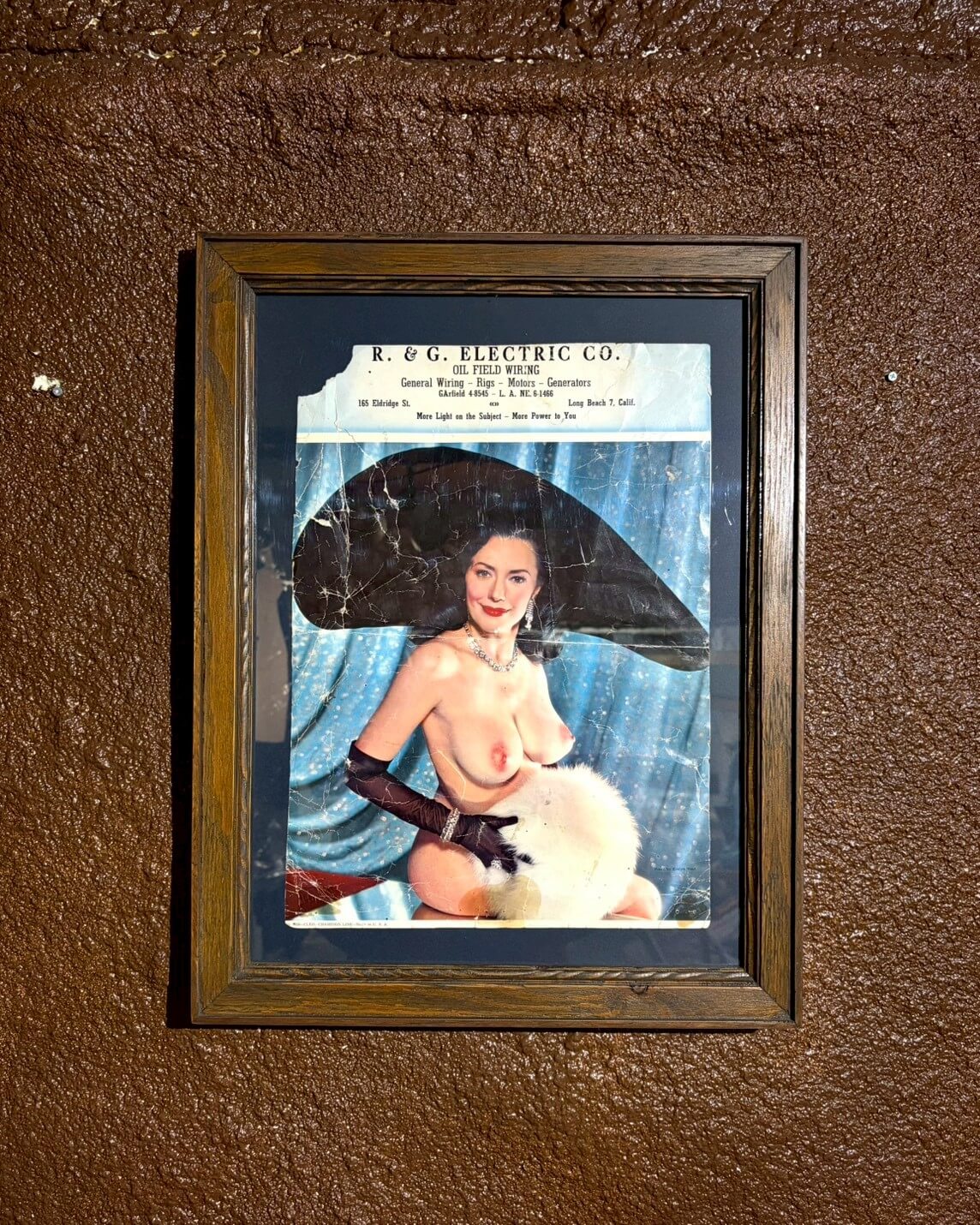 【50s】 Wood Frame Vintage Poster