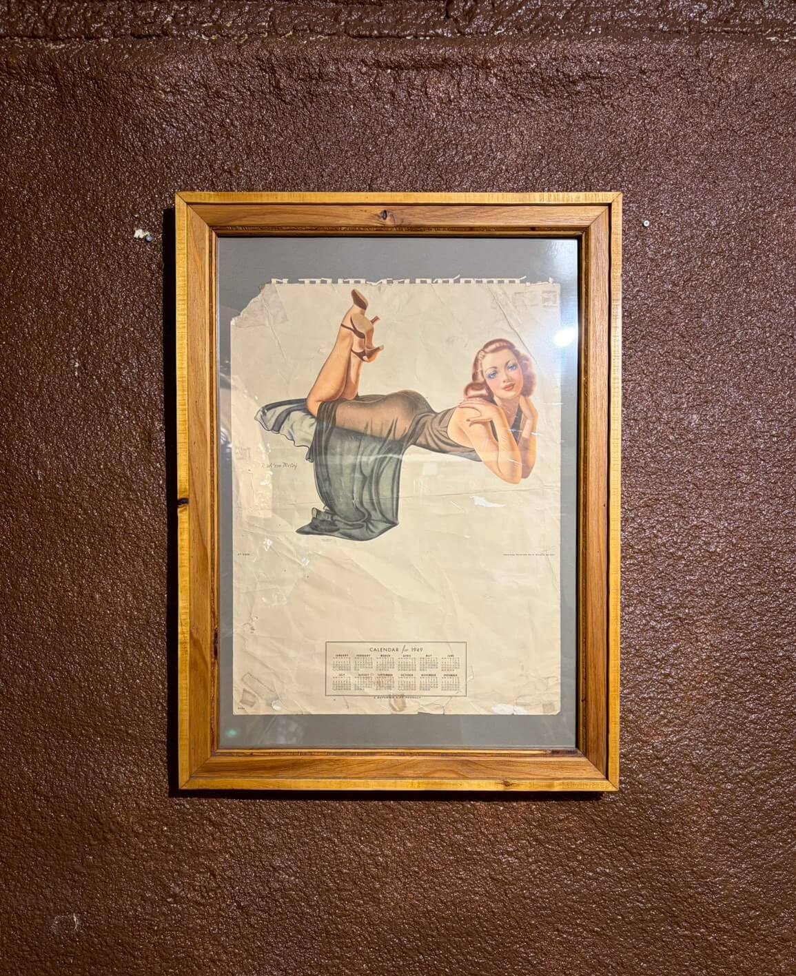 【40s】 Wood Frame Vintage Poster