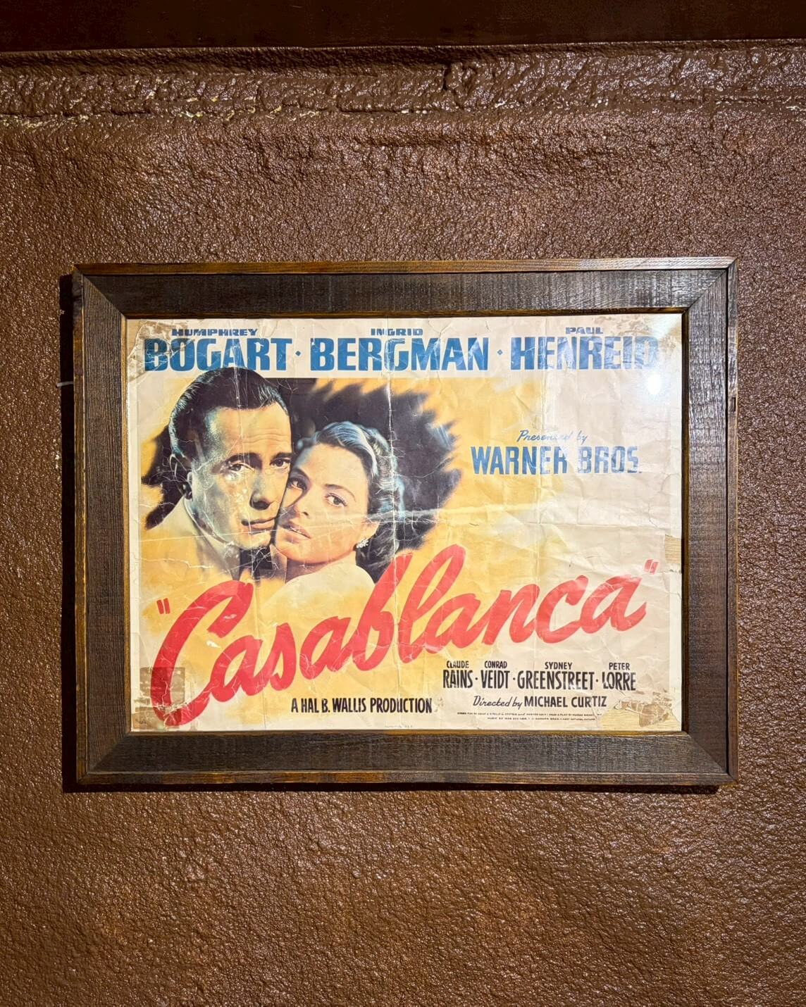 【40s】 Wood Frame Vintage Poster