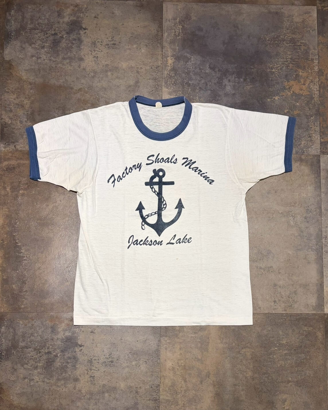 【80s】Anchor  Ringer Tee
