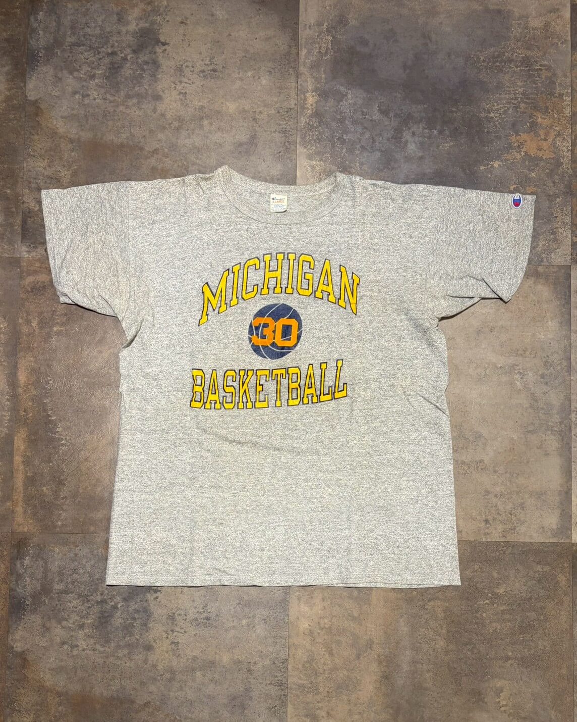 【80s】Champion MICHIGAN BASKET BALL Tee