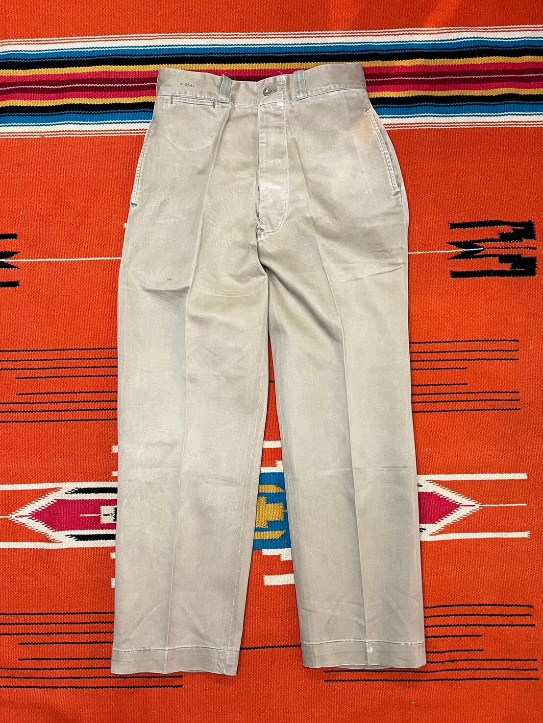 【50s】TROUSERS MEN’S COTTON UNIFORM TWILL (W72㎝)