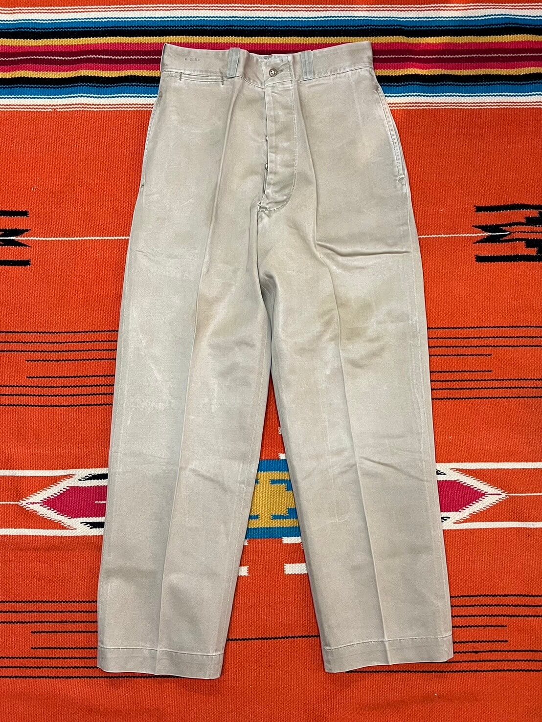 【50s】TROUSERS MEN’S COTTON UNIFORM TWILL (W70㎝)