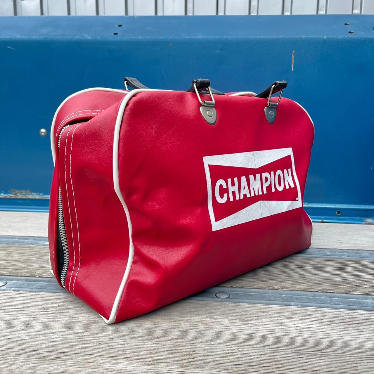 【70~80s】CHAMPION SPARK PLUGS ヘルメットバック