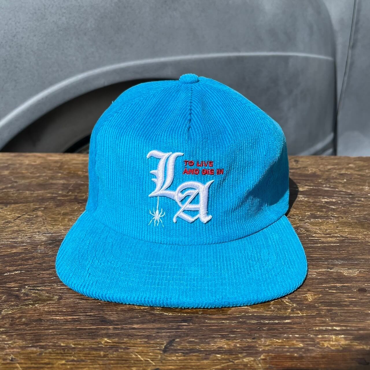 To live and Die in LA Corduroy Snap Back Cap　TURQUOISE