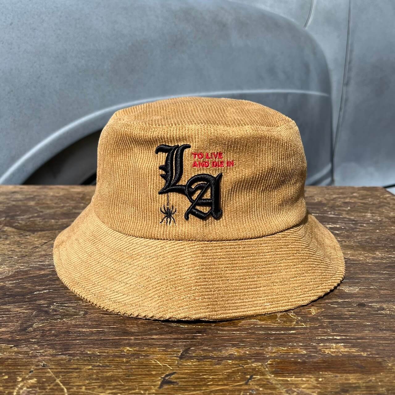 To live and Die in LA Corduroy Bucket Hat　BEIGE