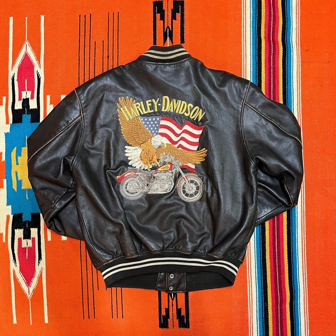 【80s】HARLEY-DAVIDSON レザージャケット　(L表記)