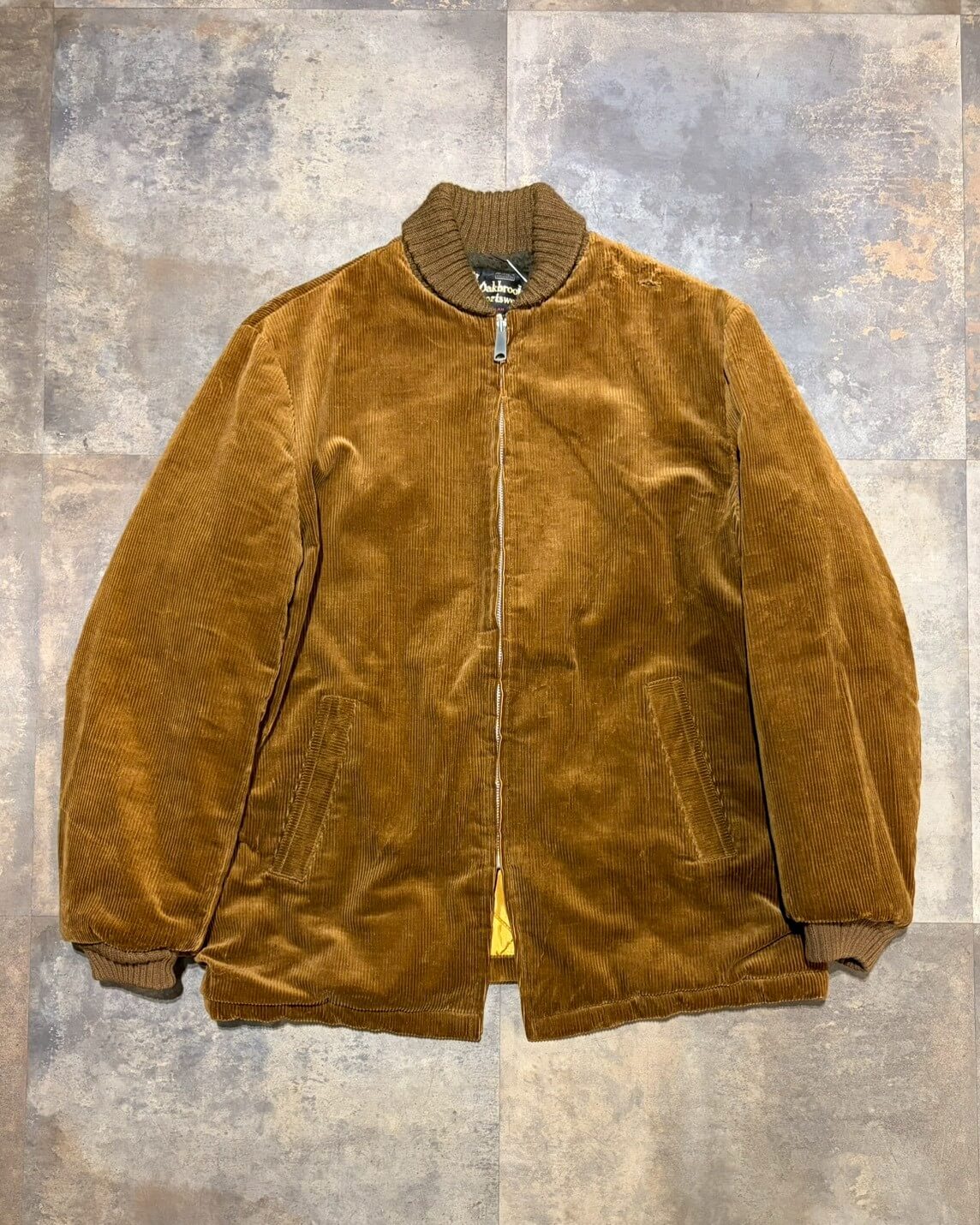 60s ファラオジャケット　ブラウン コーデュロイ　ビンテージ　テンダーロイン 60s】Sears Oakbrook Sport wear コーデュロイファラオジャケット