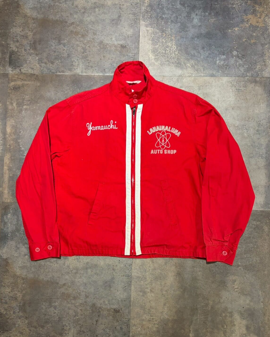 【60s~】Dan River LAHAINALUNA AUTO SHOP スウィングトップ