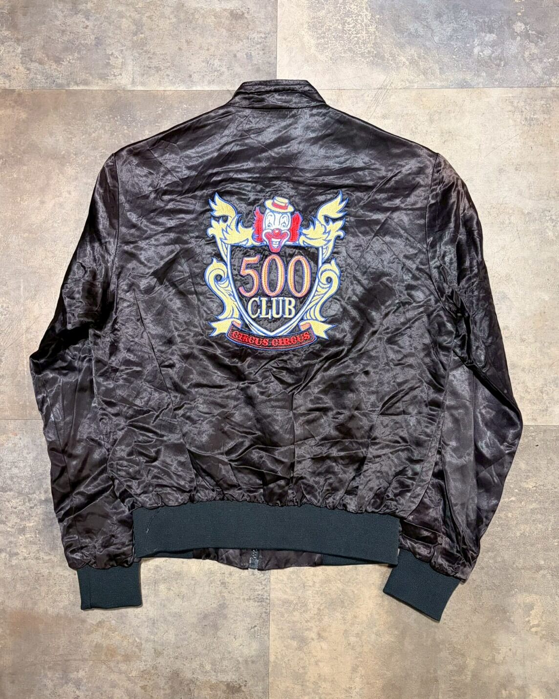 【80s】CIRCUS CIRCUS 500CLUB サテンジャケット