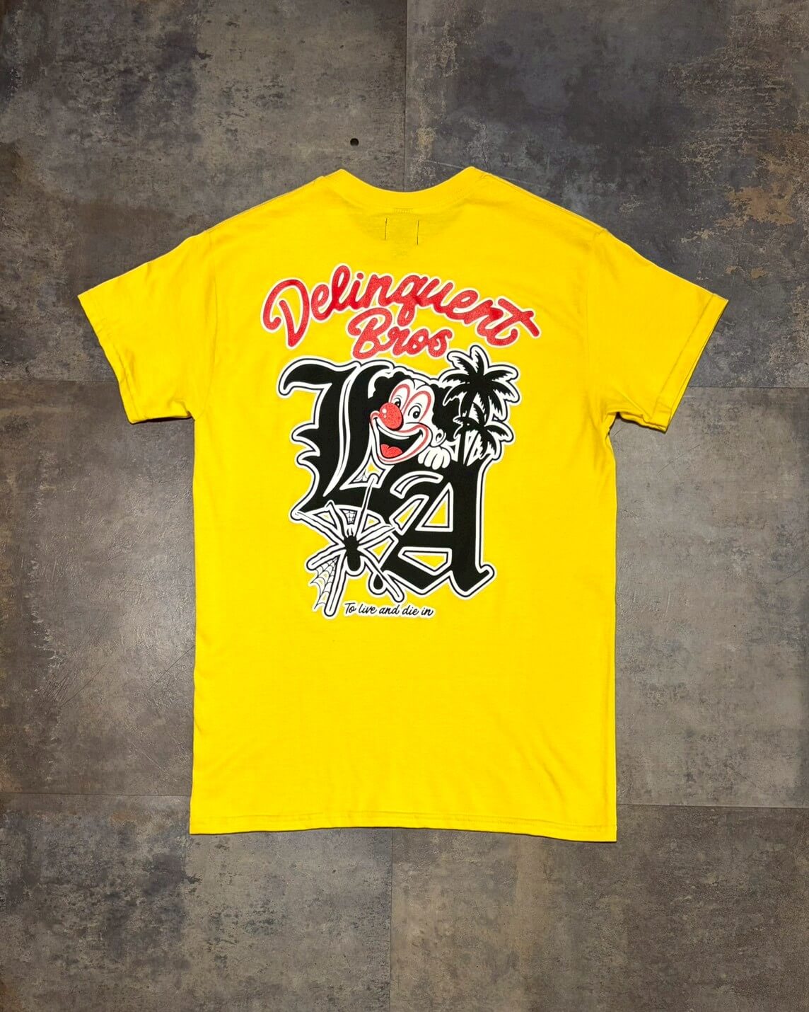 To live and Die in LA Tee　YELLOW