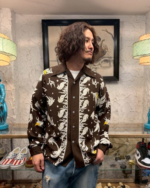 【Vintage Recommend  Item🇺🇸】50s Casuals L/S アロハシャツ着丈74㎝　肩幅45㎝　身幅56㎝　袖丈63㎝【170cm 70kg 着用】⬛︎ 営業時間 : 11:00~19:00
⬛︎ 北海道札幌市白石区北郷9条７丁目10-2
⬛︎ 駐車場有
⬛︎ ONLINE STOREはプロフィール欄へ。
⬛︎ 定休日はInstagram固定投稿にてご確認下さい。#delinquentbros
#デリンクエント
#非行兄弟
#古着
#札幌