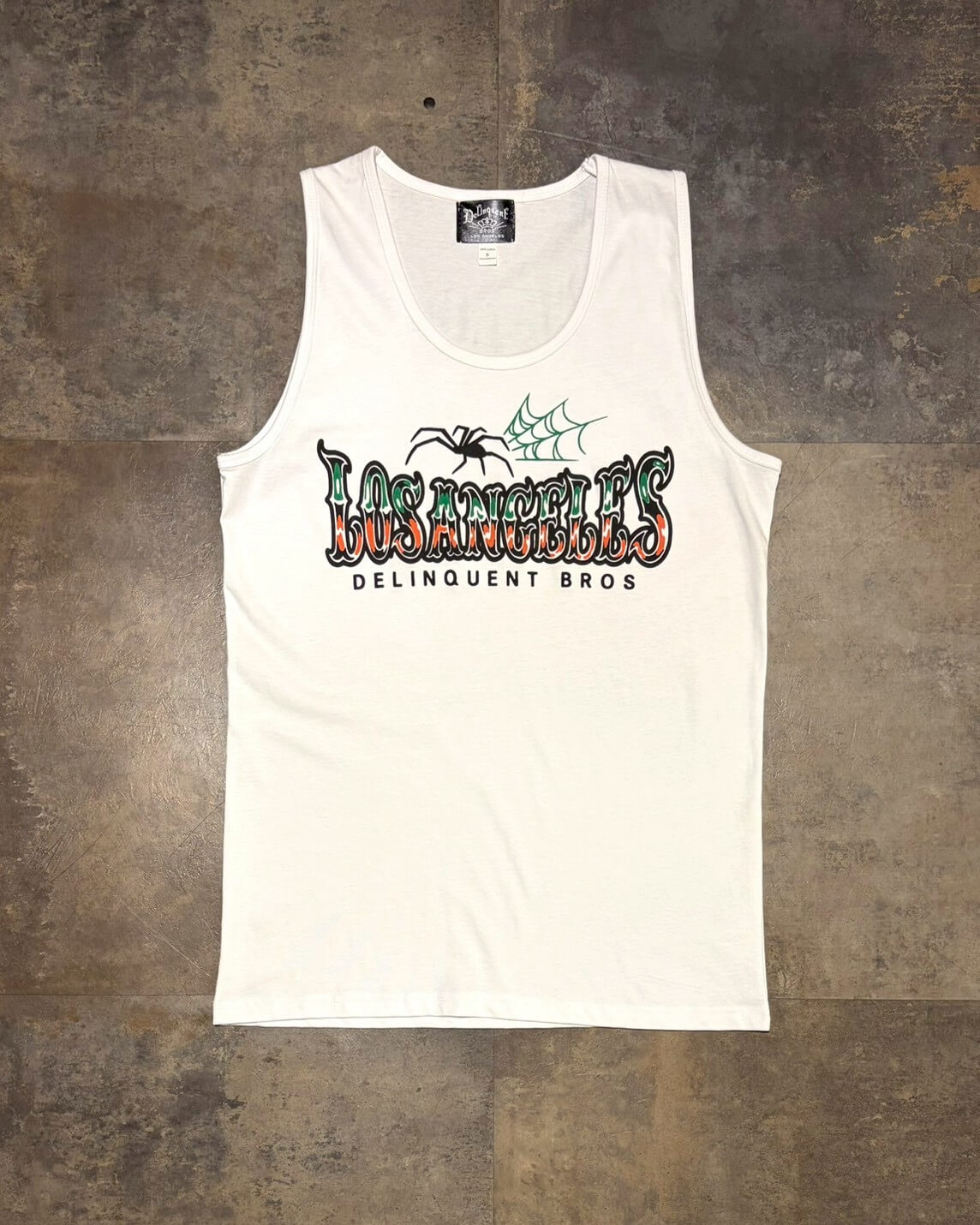 Spider Logo  Tank top　WHITE