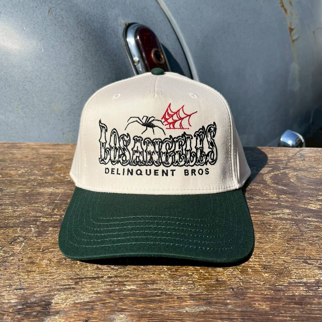 Spider Logo Snap Back　NATURAL×GREEN