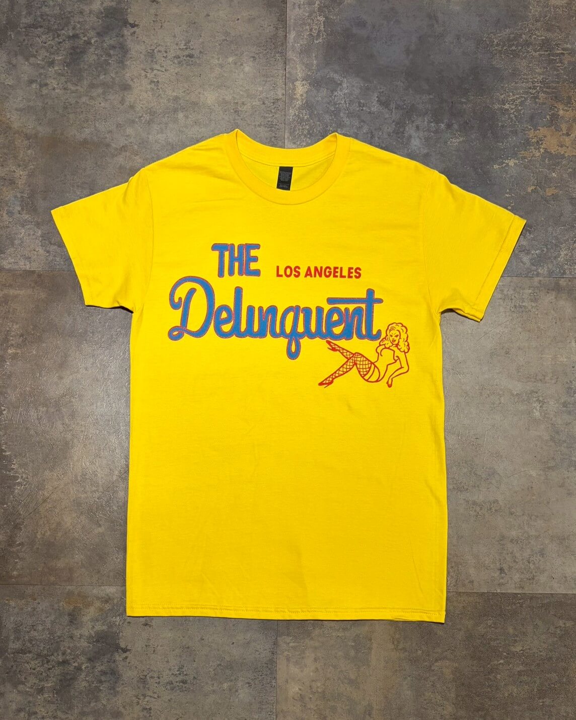 “The Delinquent LA” Tee　YELLOW