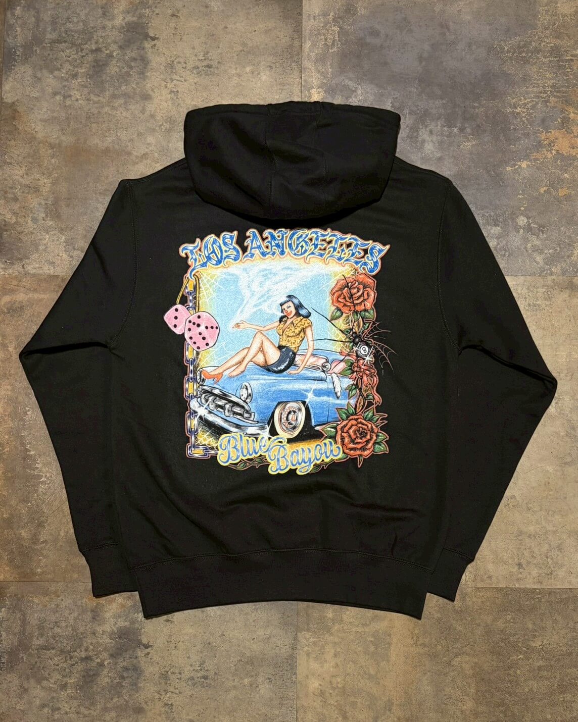 “Blue Bayou” Hoodie　BLACK