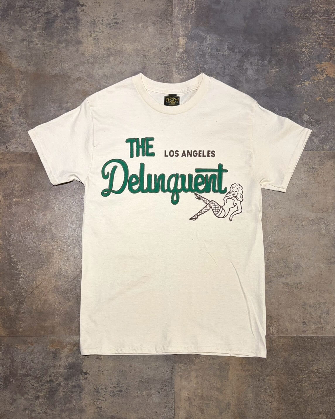 “The Delinquent LA” Tee　NATURAL