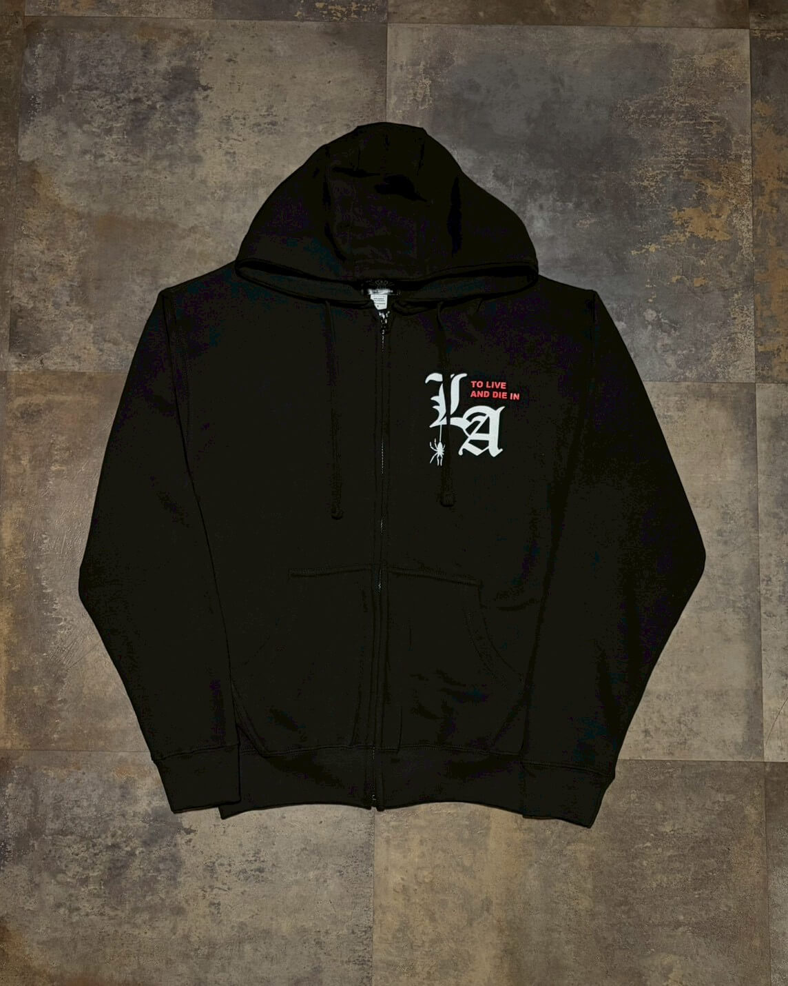 To live and Die in LA ZIP Hoodie　BLACK