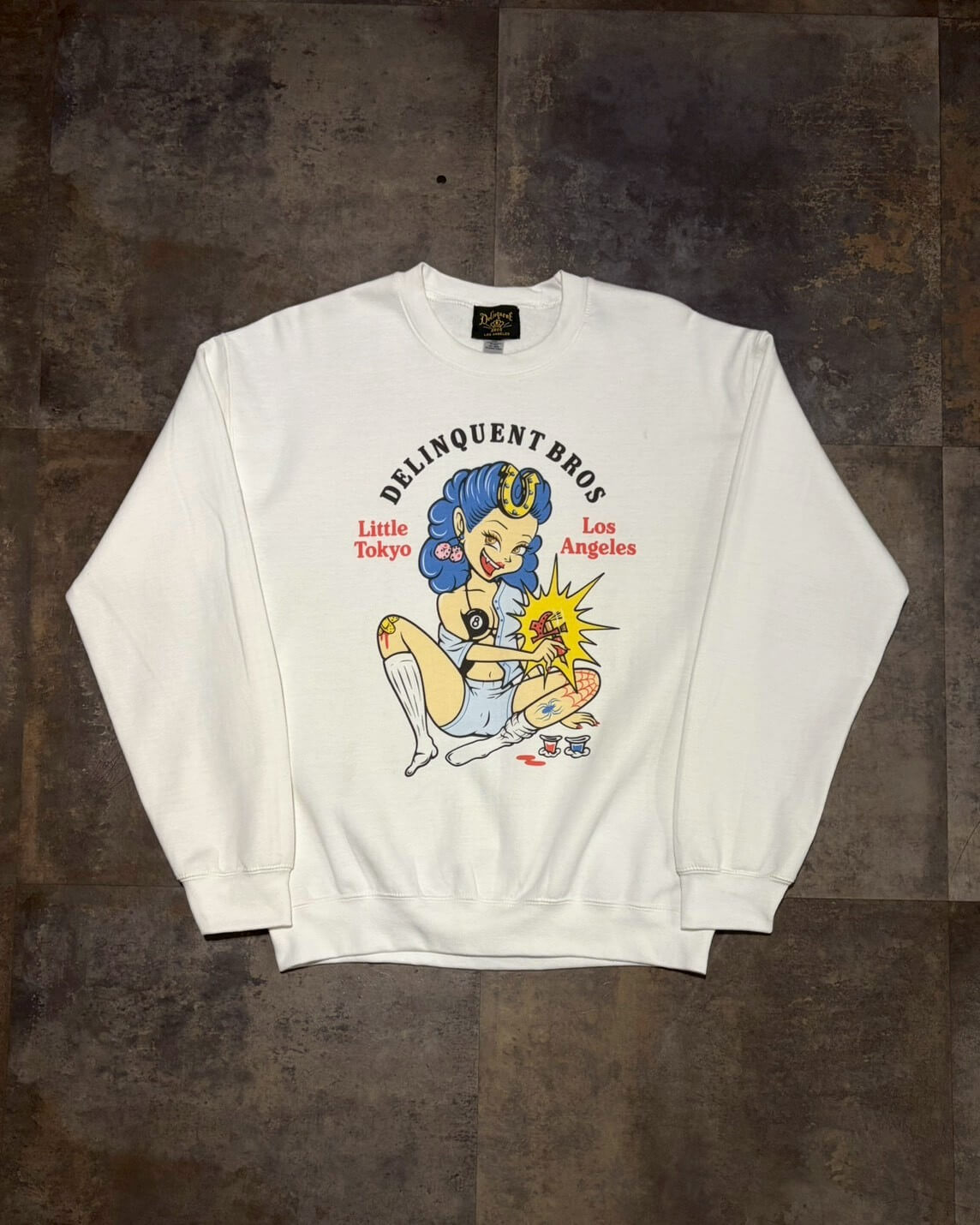 Good Luck Babe Crew Neck Sweat Shirt