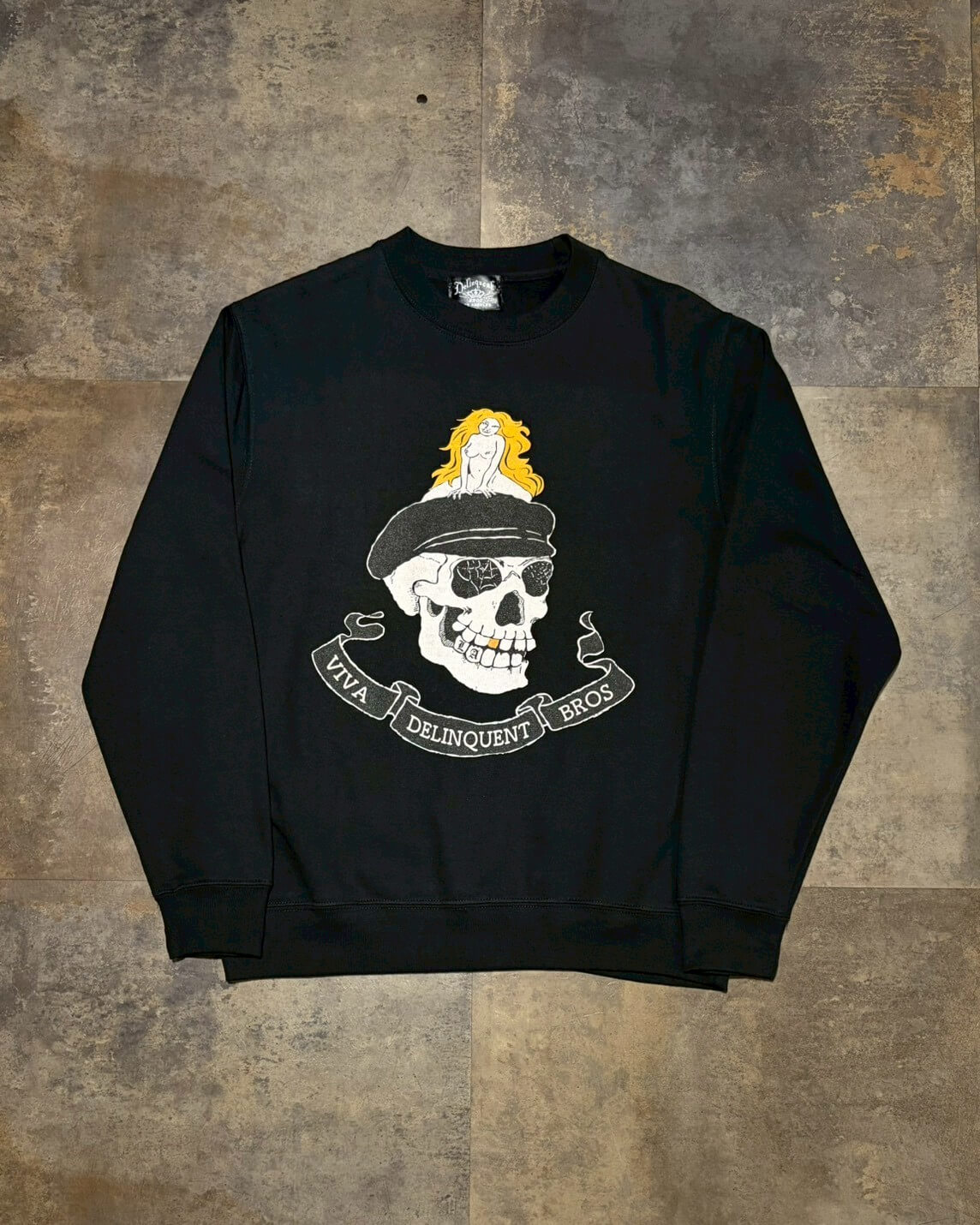 VIVA Delinquent Bros Crew Neck Sweat Shirt