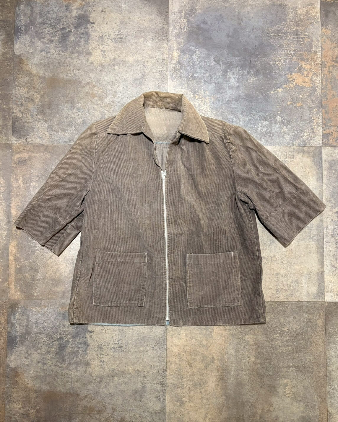 【60s~】コーデュロイ S/S ジップシャツ