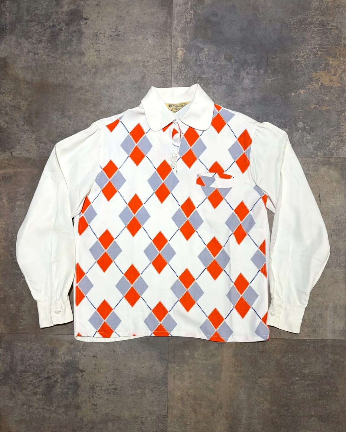 【50s】Pilgrim ダイヤモンド L/S シャツ
